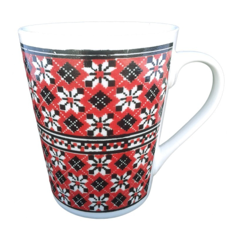 Souvenir România - Cana ceramica 8x9 cm motive traditionale