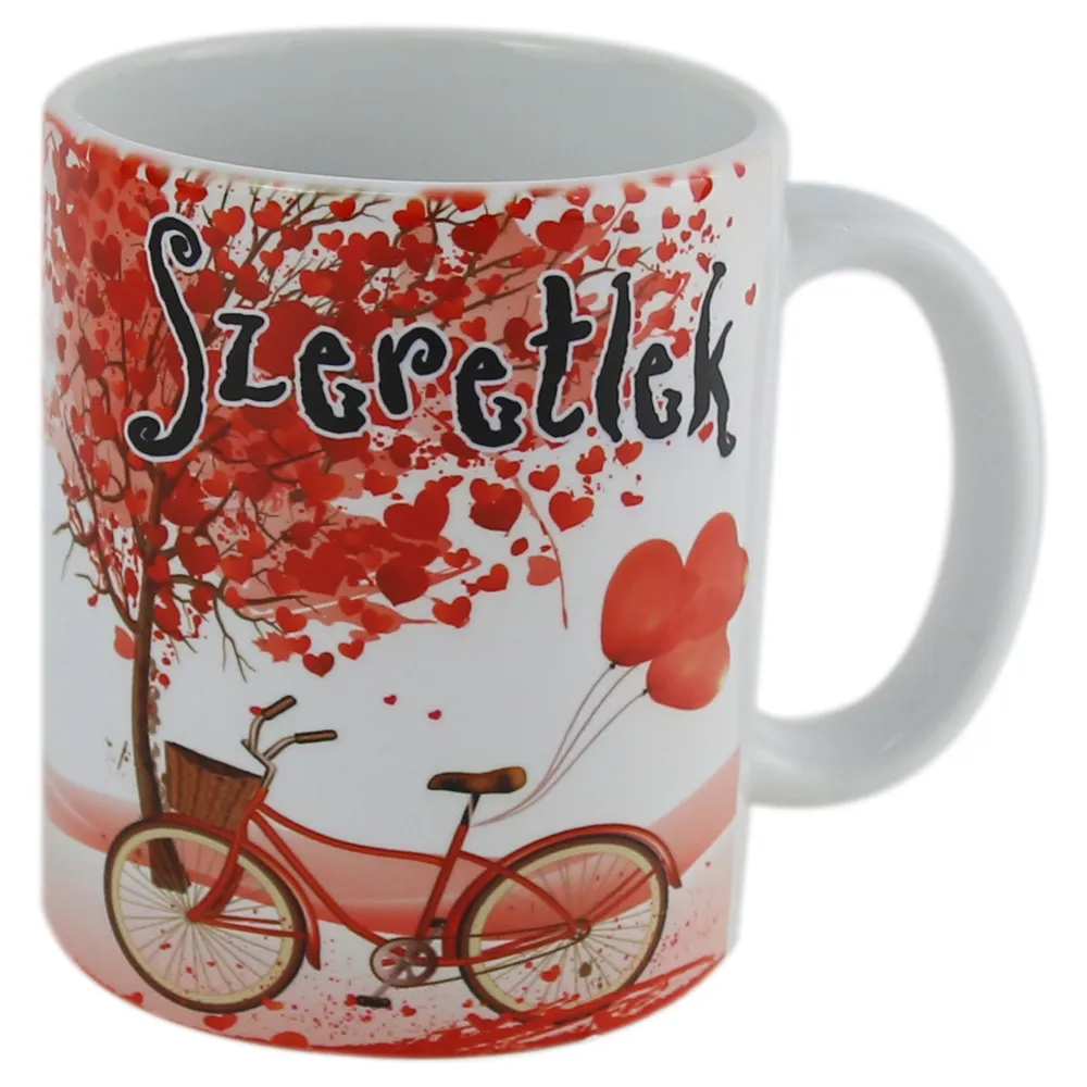 Căni și pahare - Cana ceramica 330 ml „Szeretlek”