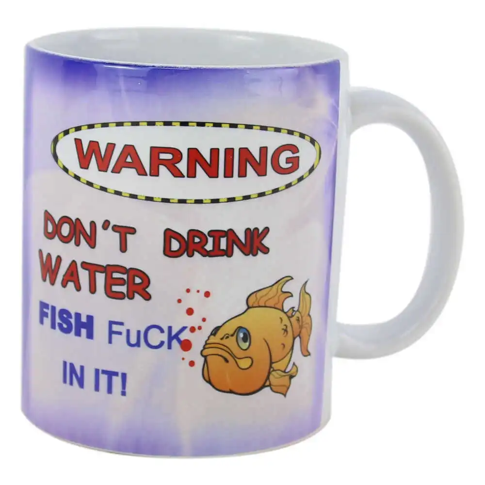 Căni și pahare - Cana ceramica 330 ml „Don’t drink water…”