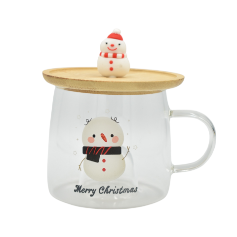 Decorațiuni de interior - Cana Craciun sticla cu capac 310 ml