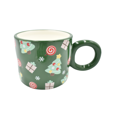 Cana Craciun cu capac 400ml verde [2]