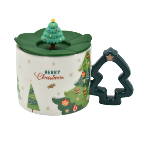 Cana Craciun din ceramica cu capac 400 ml [1]