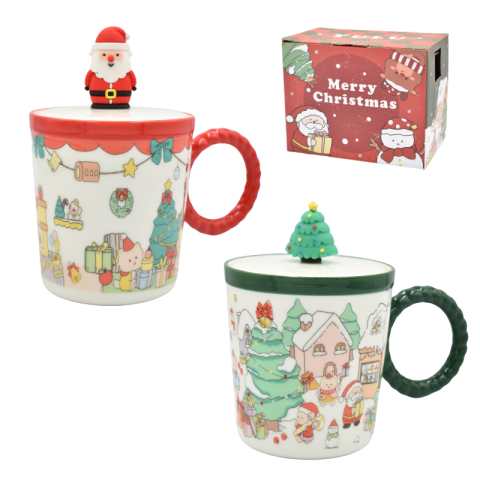 Noutăți Librăria Compas - Cana din ceramica cu capac 420 ml