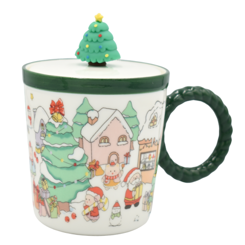 Cana din ceramica cu capac 420 ml [2]