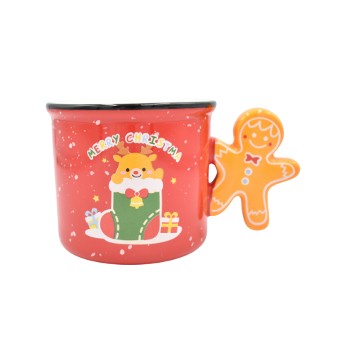 Noutăți Librăria Compas - Cana Craciun maner turta dulce 350ml