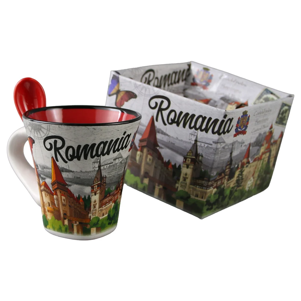 Cana cu lingura Romania 90 ml culori diferite [4]