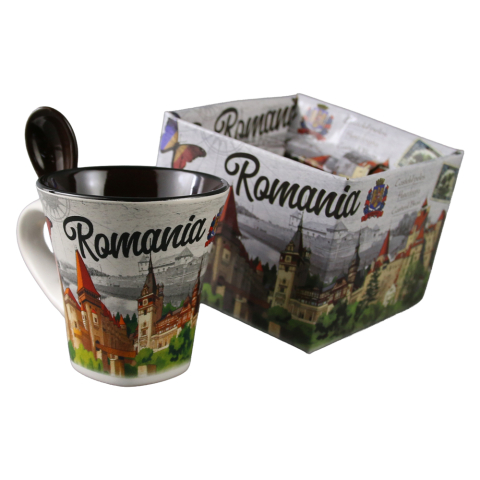 Cana cu lingura Romania 90 ml culori diferite [2]