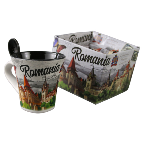 Cana cu lingura Romania 90 ml culori diferite [3]