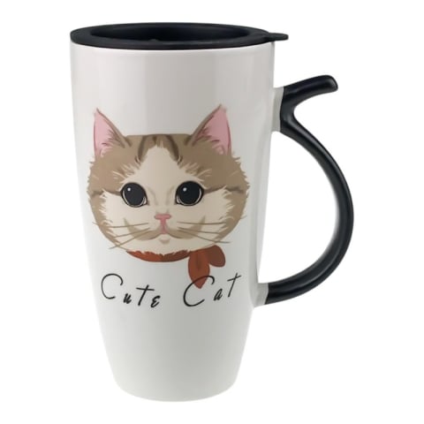 Cana din ceramica 9x16 cm model Pisica [4]