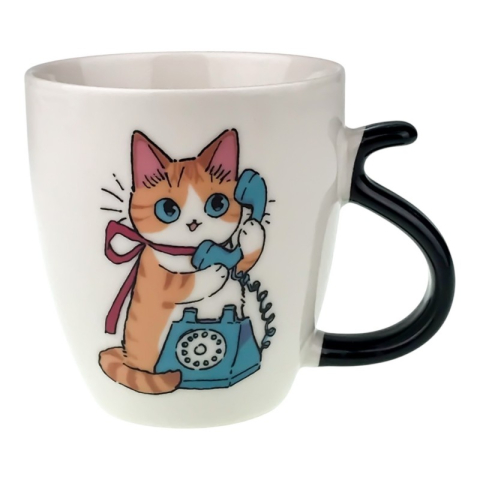 Cana ceramica cu pisica 10X11 cm [5]