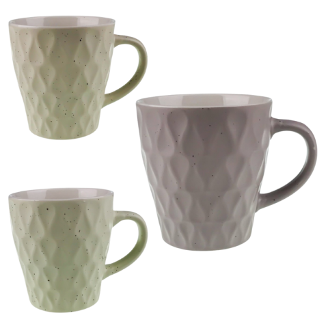 Casă și decorațiuni - Cana ceramica 9x10 cm Romburi