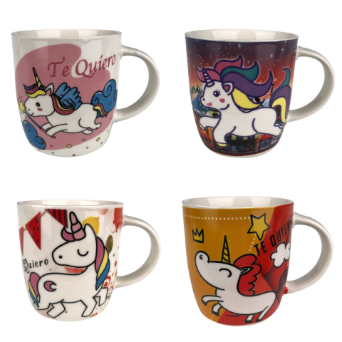 Casă și decorațiuni - Cana ceramica 8x9 cm Unicorn