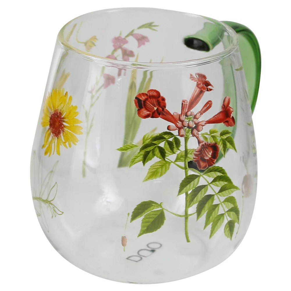 Căni și pahare - Cana de sticla cu perete dublu 530ml The colors of nature