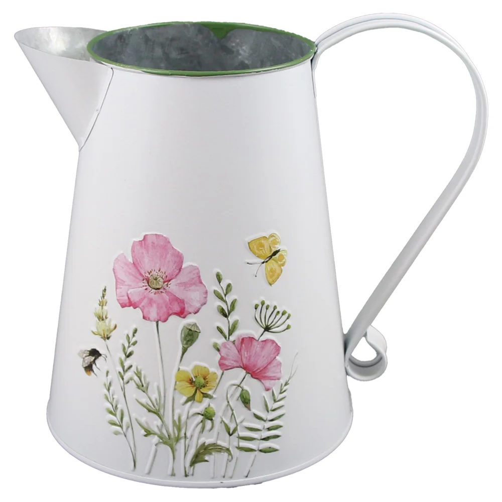 Casă și decorațiuni - Cana din metal 9x16.5 cm Flori de camp