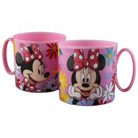 Pahare și sticle pentru scoală - Cana din plastic 265 ml Minnie Mouse