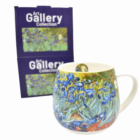 Căni și pahare - Cana din portelan Irises by Vincent van Gogh 430 ml