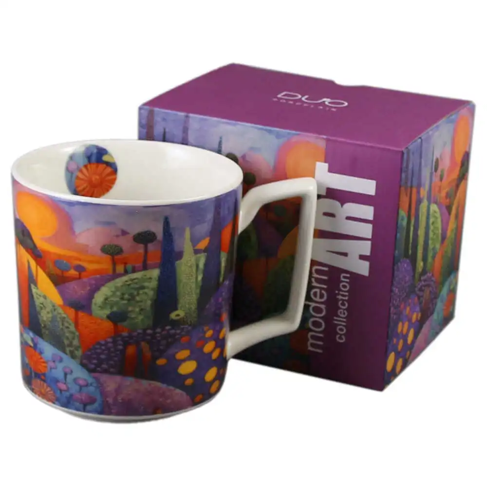 Căni și pahare - Cana din portelan 450 ml „Bubbly Hills” in cutie decorativa