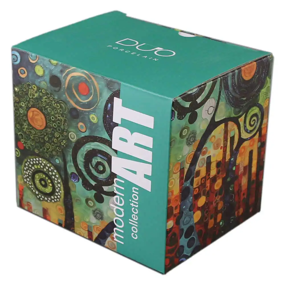 Cana din portelan 450 ml Modern Twisted Trees in cutie decorativa [1]
