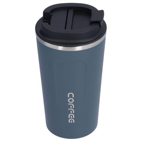 Casă și decorațiuni - Cana inox cu capac 500 ml 7x17 cm