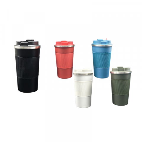 Rechizite școlare - Cana inox cu capac 500 ml diverse culori