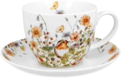 Cana jumbo din portelan 470 ml Wild Bird in cutie decorativa [1]