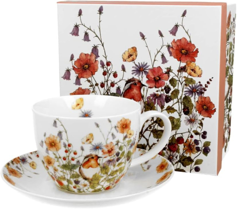 Căni și pahare - Cana jumbo din portelan 470 ml Wild Bird in cutie decorativa