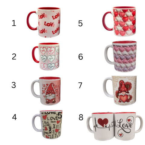 Cana personalizata Valentines 9 x 9 x 11 cm modele diferite [1]