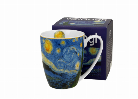 Căni și pahare - Cana portelan 360 ml Starry Night de V. van Gogh