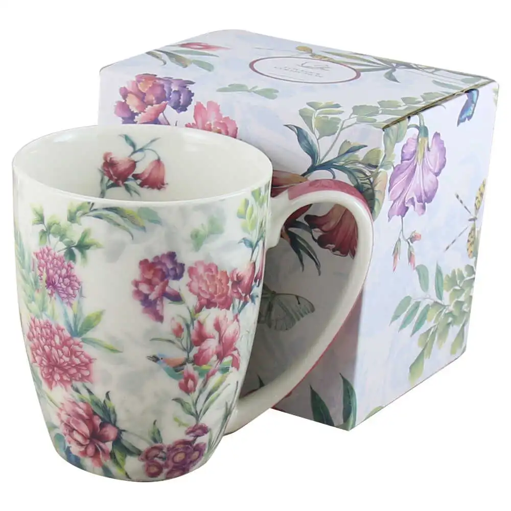 Casă și decorațiuni - Cana portelan 380 ml „Lucia” in cutie decorativa