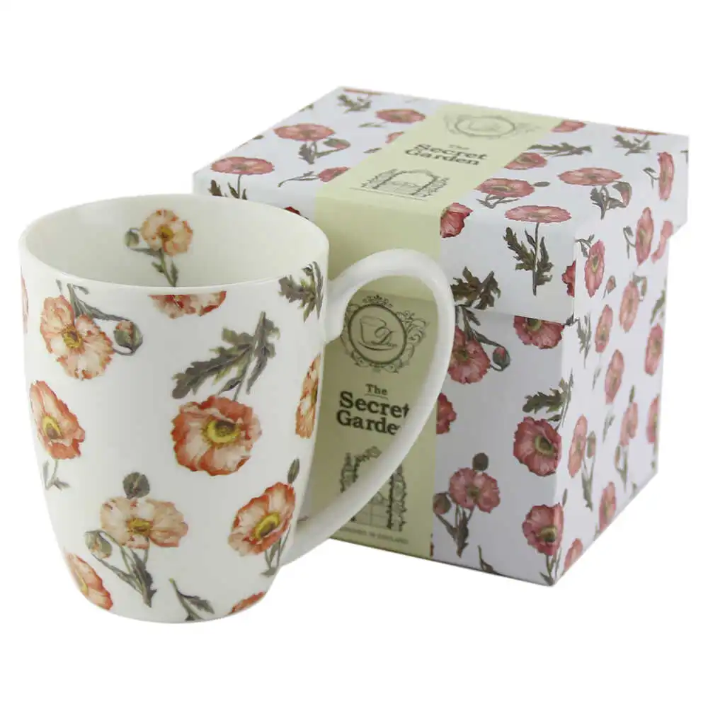 Casă și decorațiuni - Cana portelan 380 ml „Wild Poppies” in cutie decorativa