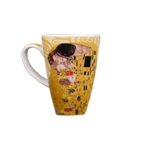 Casă și decorațiuni - Cana portelan 630 ml The Kiss ecru