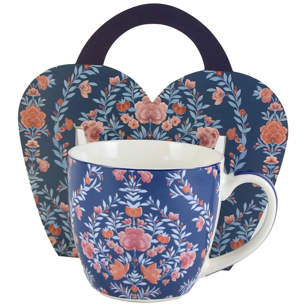 Casă și decorațiuni - Cana portelan 460 ml in ambalaj decorativ