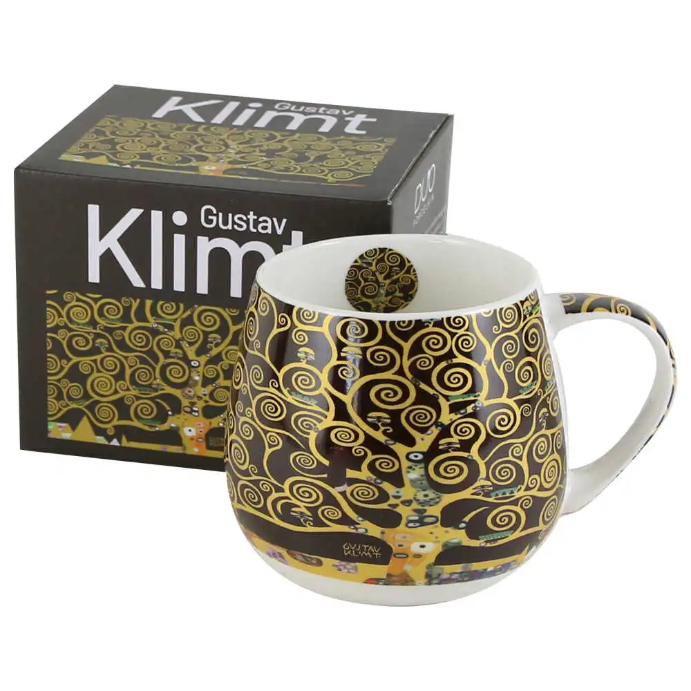 Casă și decorațiuni - Cana portelan „Tree of Life” de Gustav Klimt 430 ml