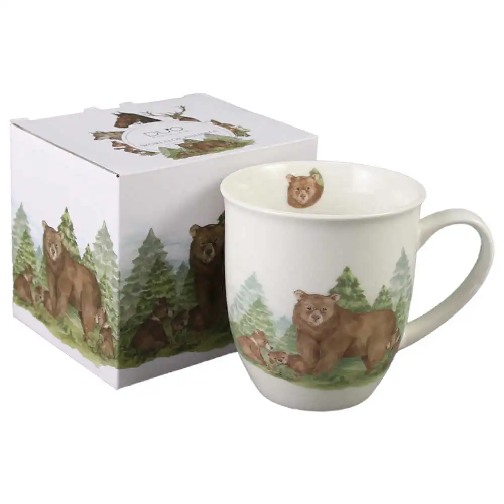 Casă și decorațiuni - Cana portelan „World of Animals, Bears” 400 ml