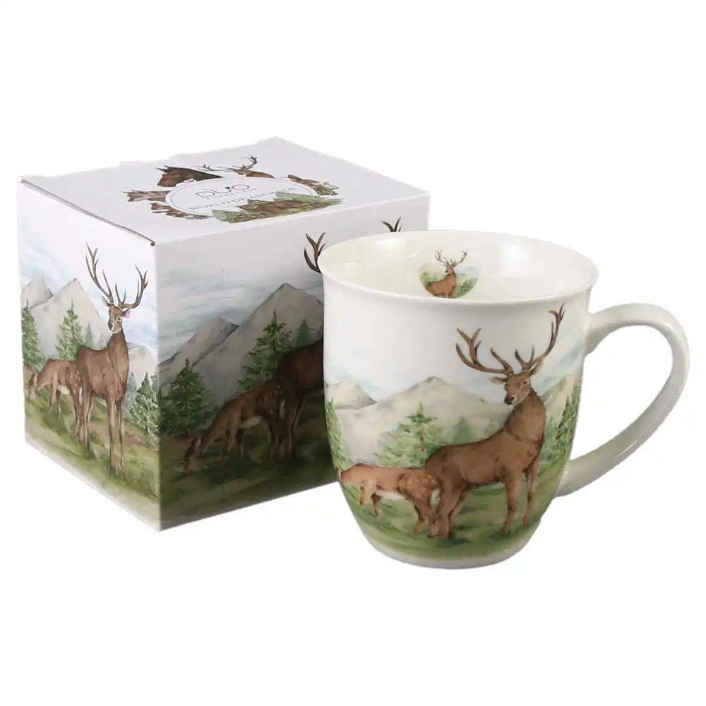 Casă și decorațiuni - Cana portelan „World of Animals, Deer” 400 ml