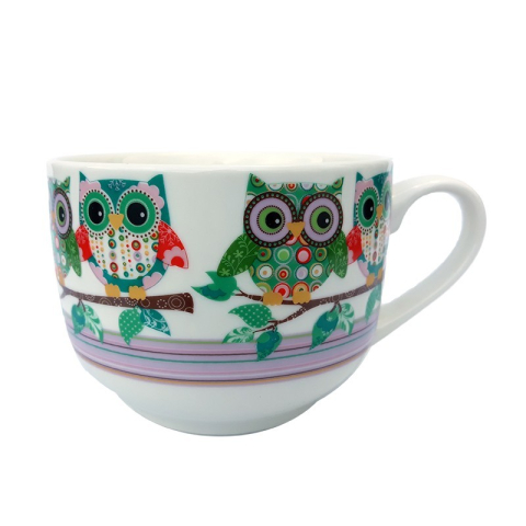 Cana ceramica tip bol 12x9 cm Bufnita [1]