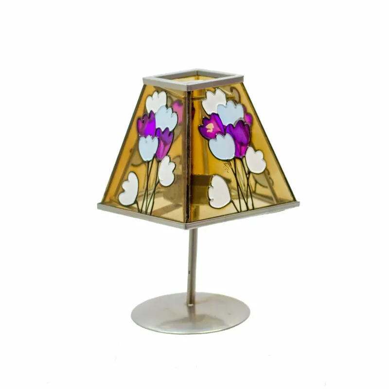 Suport pentru lumanare pastila 9x9x15 cm diferite culori [3]