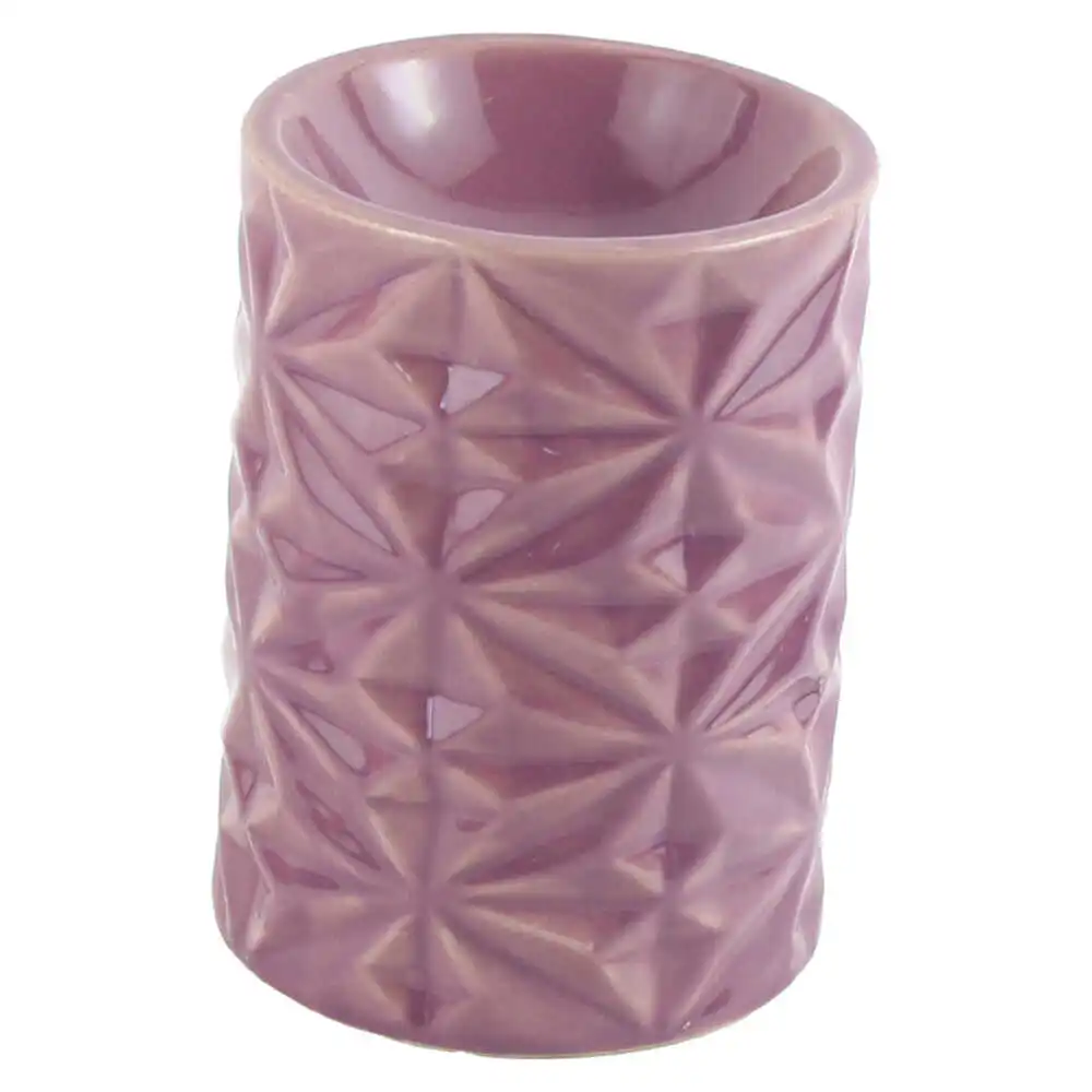 Casă și decorațiuni - Candela aromaterapie din ceramica 8x11 cm mov