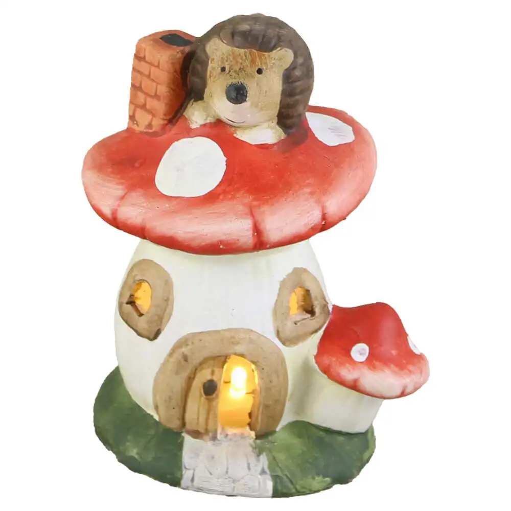 Casă și decorațiuni - Candela casuta ciuperca din ceramica cu LED 15 cm