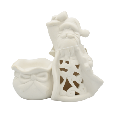 Noutăți Librăria Compas - Candela ceramica alba 12x12.5 cm