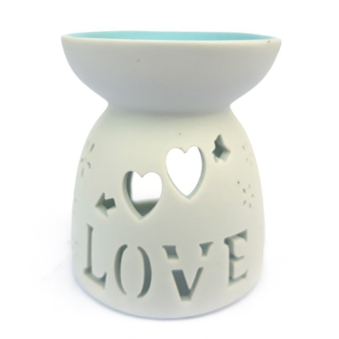 Lumânari și candele - Candela ceramica 8x9 cm Love