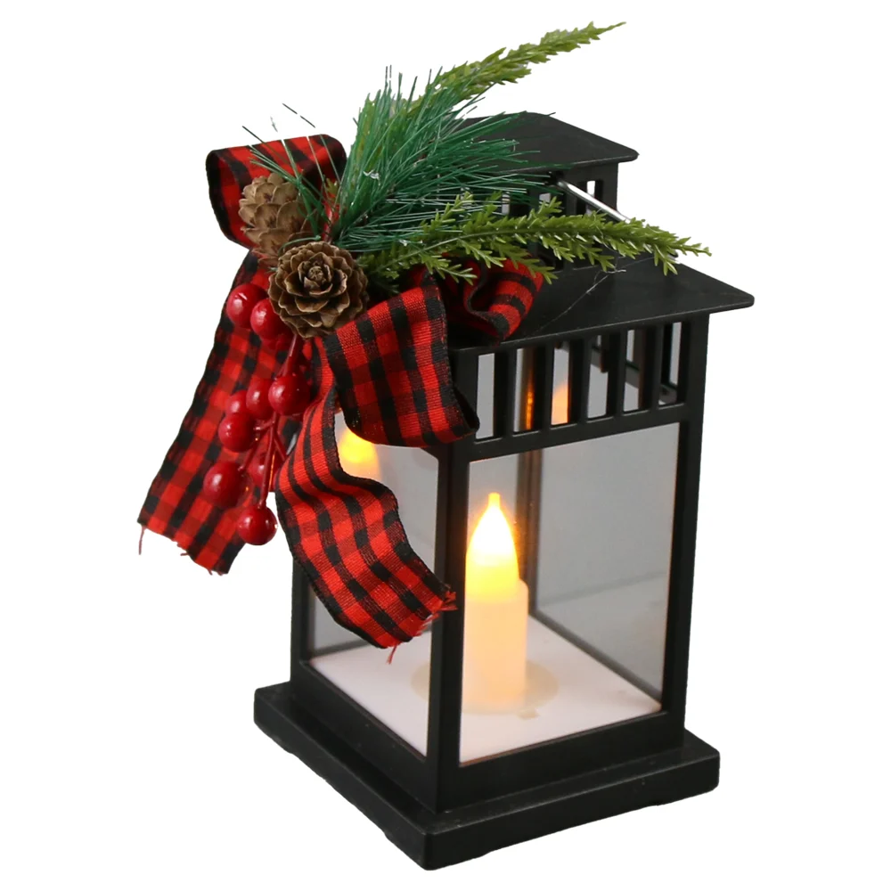 Felinar decorativ din plastic cu lumanare led 8x15 cm [1]