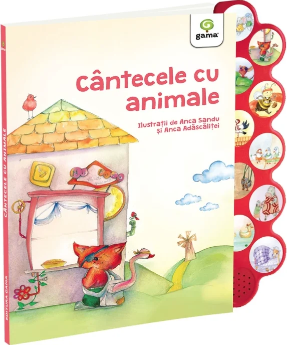 Cărți ilustrate și interactive - Cantecele cu animale