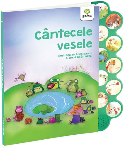 Cărți - Cantecele vesele. Cantecele copilariei cu sunete