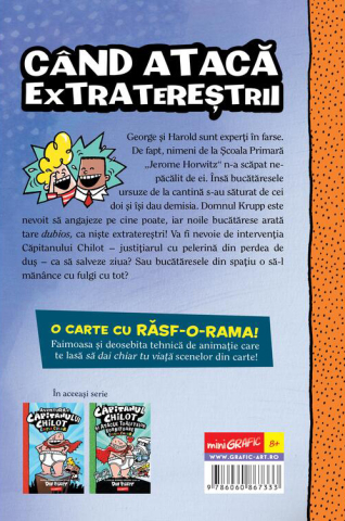 Capitanul Chilot si Invazia Bucatareselor Incredibil de Obraznice din Spatiu. Editia color - Dav Pilkey [1]