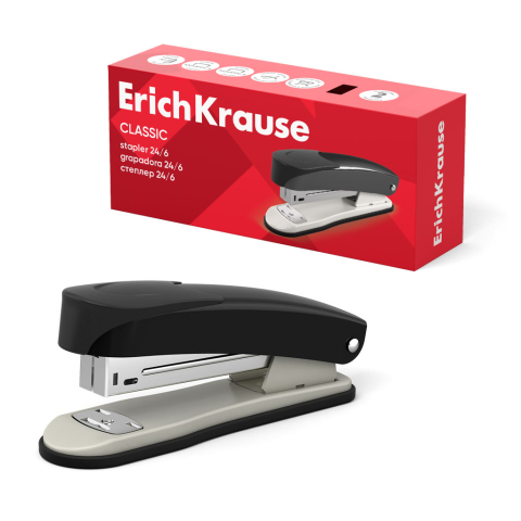 Instrumente și accesorii birou - Capsator ErichKrause U1 Classic nr. 24/6 30 coli negru