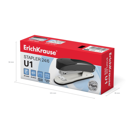 Capsator ErichKrause U1 Classic nr. 24/6 30 coli negru [1]