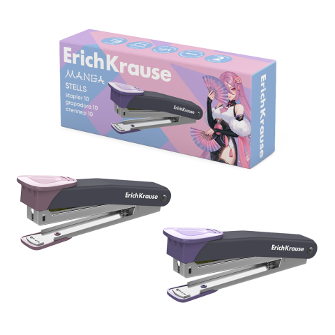 Instrumente și accesorii birou - Capsator metalic nr 10 Manga 15 coli Erich Krause