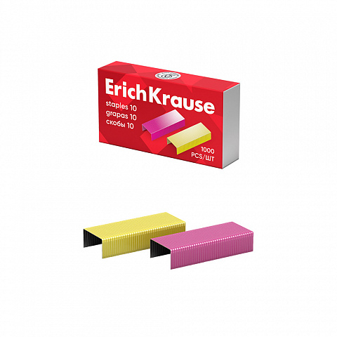 Capse și agrafe - Capse nr. 10 ErichKrause 1000 buc colorate