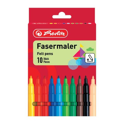 Rechizite școlare - Carioca 10 culori 2 mm Herlitz